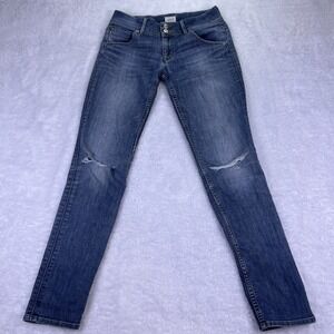 Hudson Jeans Women's 28 Collin Flap Pocket Skinny Jean Distressed VTG Y2K‎ 30x31